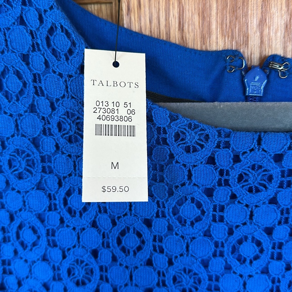 Talbots NEW Lace Detail Shell - Picture 2 of 5